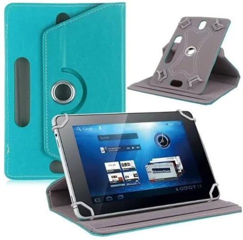 Ytaland Custodia universale per Doogee U10/U9/Whitedeer/Wqplo Tablet 10, Compatibile con Sgin Tablet 10.1/Facetel/Yestel Tablet, Magnetica Cover in Pelle PU per Tablet 10 Pollici (Blu)