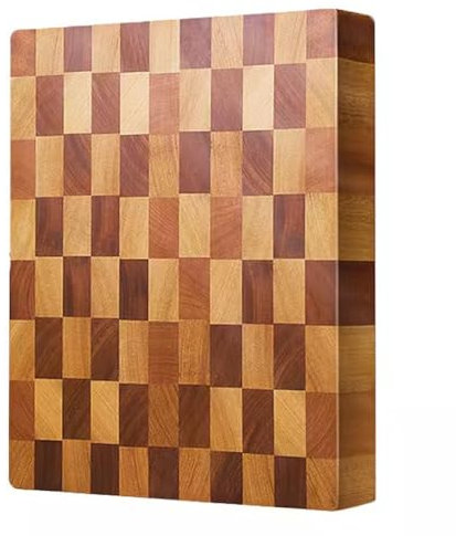 FLTRGO Schneidebrett aus Akazienholz for die Küche, Tranchierbrett for Servieren von Fleisch, wendbarer Hackblock, Robustes Wurstbrett for Hacken, Schneiden oder Servieren von Wurst(42cm)