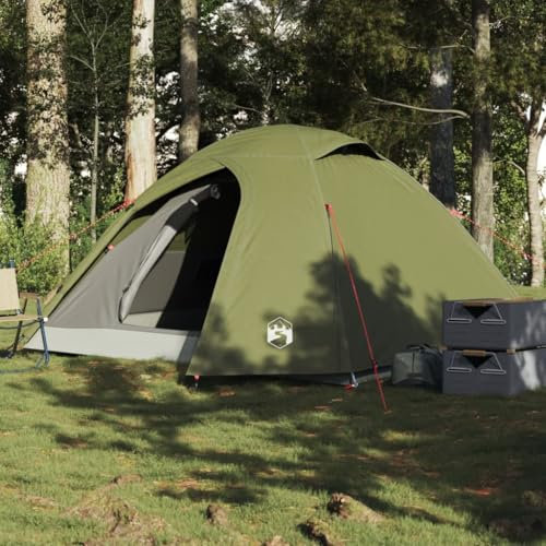 Homgoday Iglu-Zelt für 3 Personen, wasserdicht, Olivgrün, Iglu-Zelt, Outdoorzelt für 2-4 Personen