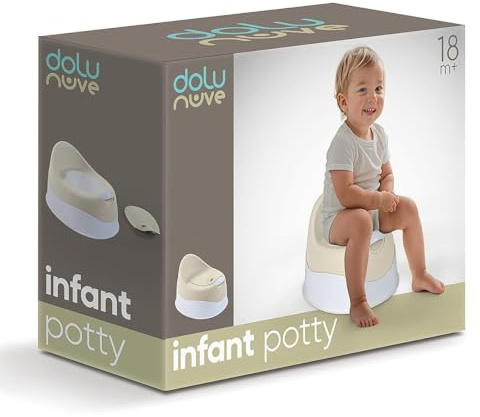 Dolu Spädbarnspotta – bekväm och ergonomisk design för småbarnspottor – koppla av beige barnpotta – lätt att rengöra och säker potträningslösning