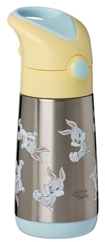 b.box Isolierte Wasser- & Trinkflasche Edelstahl (Doppelwandig) | Hält Getränke bis zu 8 h Kalt & 6 h Warm | Thermosflasche 350 ml