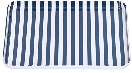WPKD BLUEIY 12in White Ceramic Dinner Plate, 550ml Noodle Soup Fish Plate, Kitchen Tableware for Restaurant, Dinner Dish, Dishwasher Safe Blue White Stripe Melamine Fruit Tray, Environmentally