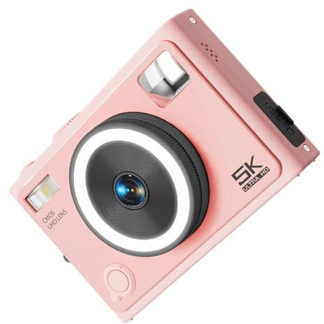 64MP 5K Fotocamera Digitale Con Bellezza Anteriore E Posteriore Doppio Obiettivo Per Vlog Fotografia di Viaggio Bambini Adulti Regalo Autofocus Macchina Fotografica Vlogging