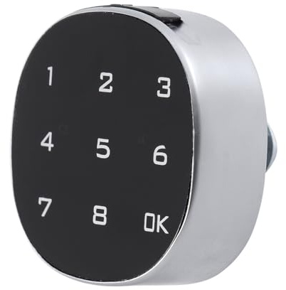 KOMBIUDA Serratura Elettronica con Tastiera Codice Lucchetto Antifurto Senza Batteria Protezione Sicura per Armadi Valigie e Blocco Combinazione Cifre Compatto e Robusto