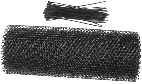 IWOWHERO Clôture de Jardin Plastique avec Attaches Filet de Protection Résistant pour Balcon et Potager Barrière Légère et Facile à Installer Animaux et Chats