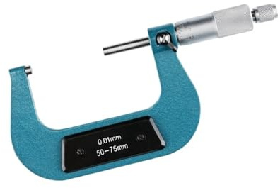bügelmessschraube Präzises Messmikrometer 0-25 mm 0,01 Außenmetrisches Messschieber-Messmikrometer-Werkzeug Mechanisches Mikrometer(Silver)