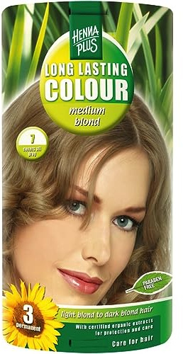 Hennaplus 49136 Long Lasting Colour 7 Medium Blond