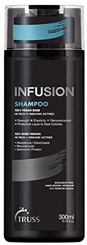 TRUSS Infusion Hair Shampoo - Cleansing Shampoo for Dry Hair Repair, Hydration and Protection - 100% Vegan, Color-Safe Formula with Anti-Aging Benefits (300 ml)
