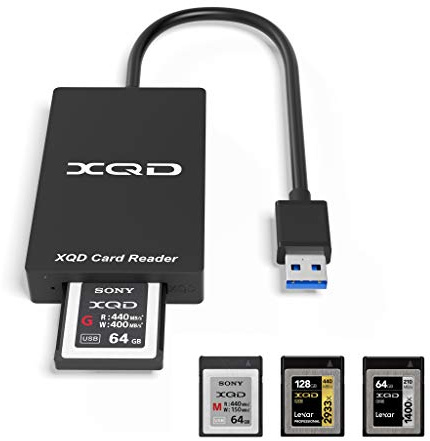 CATECK XQD M and G Series Cards, Device Card Reader 5 GB/s USB 3.0, Compatible with Mac OS and Windows