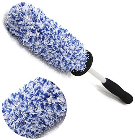 VidFair Felgenbürste Alufelgen,Soft Mikrofaser Felgen Bürste für eine besonders schonende Reinigung bis ins Felgentiefbett,Lange Profi Auto Felgenreinigungsbürste
