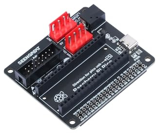 XICOOLEE Scheda adattatore RGB Matrix per schede madri Raspberry Pi e interfaccia Pico 1 HUB75 2 connettori di alimentazione tipo C 5V/4A e DC-044 5V/8A