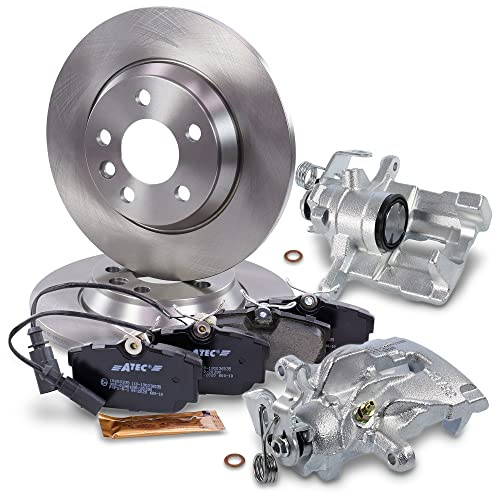 ATEC Germany Bremsenset Hinterachse inkl. Bremsscheiben Ø 294 mm Voll + | Kompatibel mit: FORD GALAXY I, SEAT ALHAMBRA, VW SHARAN, TRANSPORTER T4 Bus, TRANSPORTER T4 Kasten