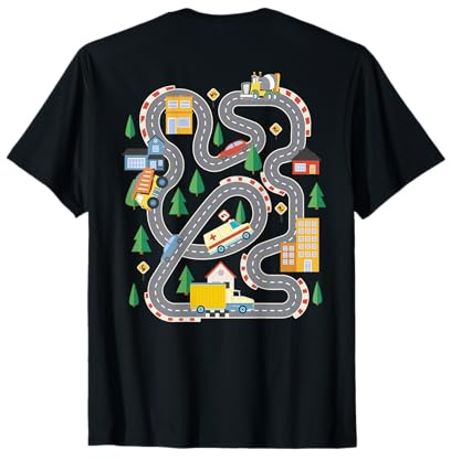 Coole Spielmatte City Track On Back Cute Toddler Car Lover T-Shirt