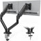 BONTEC Soporte Monitor Doble para Pantalla de 13 a 32 Pulgadas con Inclinación, Giro y Rotación, Soporte Monitor Ergonómico con Resorte de Gas y Gestión de Cables, VESA 75/100 mm, hasta 9 kg
