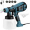 Sunowl Pistola a Spruzzo per Verniciare, 800W Pistola Vernice a Spruzzo Elettrica con 4 Ugelli e 3 Modalità di Spruzzo (blu)
