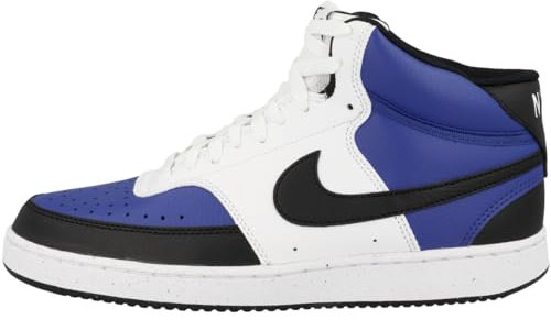 Nike Herren Court Vision Mid Nn Af Sportschuh, Game Royal White Black Fq8740 480, 43 EU