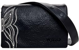 Desigual Accessories PU Hand Bag, Sac à Main en polyuréthane Femmes, Noir, Taille Unique