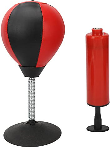 Tissting Stress Buster Desktop Punching Bag 18cm Focus Boxsack mit Saugnapf, Mini Tischiboxsack Stressabbauball Geschenke für Kinder und Erwachsene