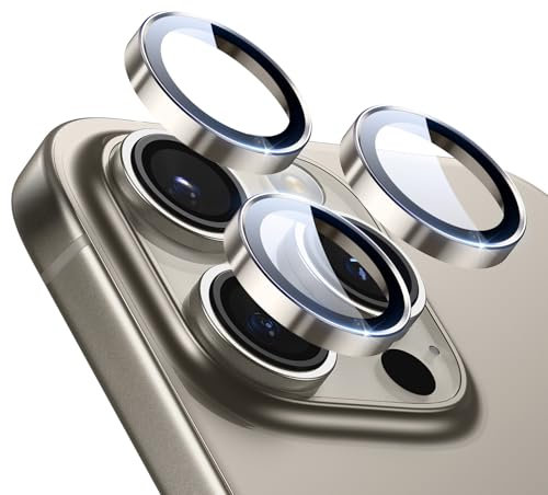 ESR Protection Objectif Caméra pour iPhone 16 Pro Max/16 Pro/15 Pro Max/15 Pro/14 Pro Max/14 Pro, Protecteurs Individuels HD Robustes, Anti Rayures, Ultra-fin, Série Armorite, 1 Pack, Tai