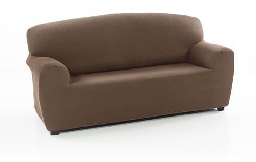 FAVERTI® Copridivano 2 posti elasticizzato universale da 140 a 180 cm | modello reale | camoscio | copridivano | protezione di qualità in tessuto jacquard tatto cotone