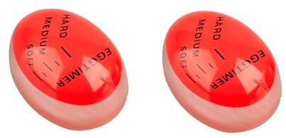 Thyonta 2PCS Colour Changing Egg Timer Creative Egg Raw and Cooked Observer Kitchen Tool Suitable for Home Dining Room Kitchen