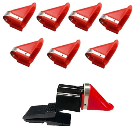 Lames de rechange pour éplucheur de pommes de terre électrique rotatif automatique, éplucheur de pommes de terre, accessoire pour éplucher les pommes de terre, accessoire de 8 lames + 1 clip de