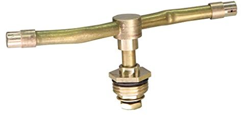 1 st 2/3/4 arm automatisk roterande virvlande sprinkler trädgårdsgräsmatta bevattningsmunstycke spray roterande mässingsspruta (2-arm)