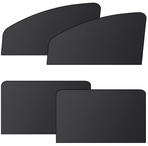 Car Side Window Shades 4PCS,Magnetic Car Sunshades Universal Magnetic Cars Sun Shade Cars Window Blinds Fits Most Vehicles for Baby Pets UV Protection Privacy Protection Black