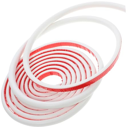 Tofficu D-Shaped Door Seal Weather Stripping Strip for Insulation Silicone Material for Sound Door Sealer and Draught Excluders for for Window Weather Stripping and