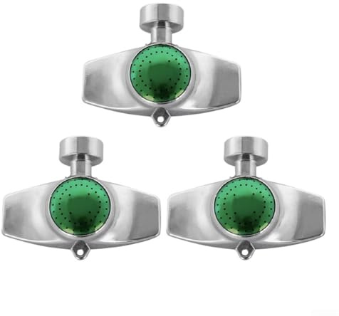 Metall-Sprinkler mit 360-Grad-Abdeckung und NH 3/4-Gewindeanschluss für gleichmäßige Wasserverteilung in Rasen, Gärten und Terrassen (grün)
