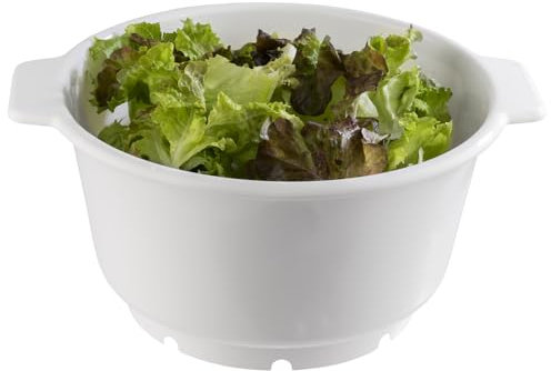 APS 780 Seiher, Abtropfsieb, mit 2 Muschelgriffen, Ø 36 cm, Höhe 19 cm, Polypropylen, weiß, Made in Germany