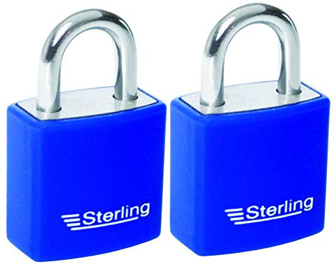 Sterling, APL222P, Lucchetti APL222P 2 x 20 mm in alluminio - multicolore