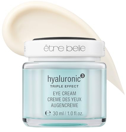 hyaluronic³ Augencreme 30ml; être belle Cosmetics; gegen Augenringe & Fältchen; Anti-Aging mit Hyaluronsäure; gegen müde Augen