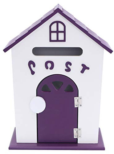 Caso Post Più Spesso Esterno Cassetta Delle Lettere Della Casa Degli Uccelli Custodia Per Posta Più Spessa Per Esterni File Safebox Viola Di Legno Vintage ▾ Cassetta Postale