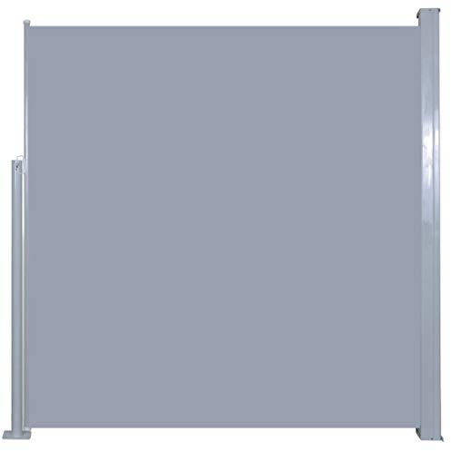Tidyard Tenda da Sole Laterale Retrattile per Patio Grigio 140x300 cm,Tenda da Sole per Esterno,Tenda da Sole Laterale,Tenda da Sole da Balcone,Tenda da Sole Avvolgibile,Tenda Paravento da Esterno