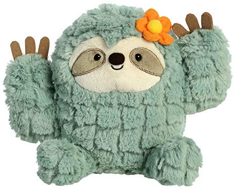 Aurora® Whimsical Cactus Kingdom™ Cactus Sloth™ Stuffed Animal - Aesthetic Appeal - Comforting Cuddles - Green 8 Inches