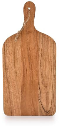 Samhita Schneidebretter aus Akazienholz mit Griff für Küche, Käse und Lebensmittel-Serviertablett, Charcuteriebretter