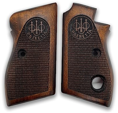 ZIB GRIPS Beretta 70/70S/71 Manopole Artigianali in Corno di Castagno per Pistoletto degli anni '70
