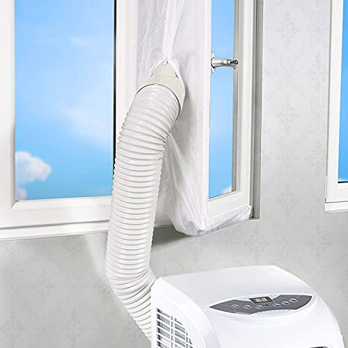 Fensterabdichtung für Mobile Klimageräte, Klimaanlagen, Wäschetrockner, Ablufttrockner, Hot Air Stop zum Anbringen an Fenster, Dachfenster, Flügelfenster, Schwingfenster (4M)