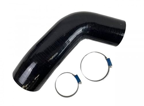 Silikon Schlauch X-Parts High Performance Ansaugschlauch Gewebeschlauch belastbar bis ca. 6,0 bar Turbolader für 1.8L 2.0L MQB EA888 Gen 3 Schwarz Turbo 10100045