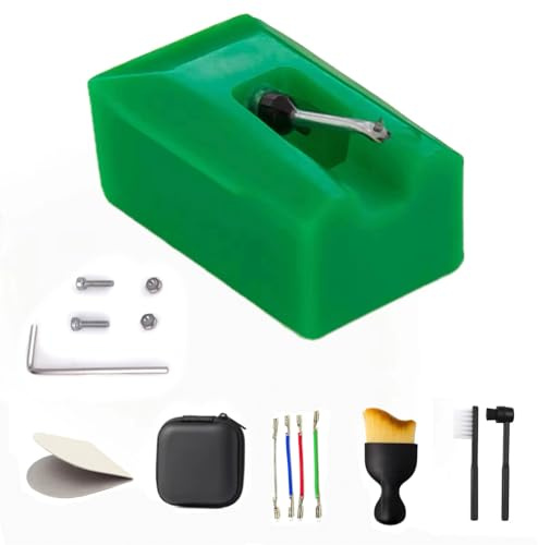 ATN95E Replacement Stylus for AT LP120 Turntable. AT95E Cartridge.AT95E Stylus phono cartridge wires.3PCS Turntable Needle Stylus Brush.record mitt