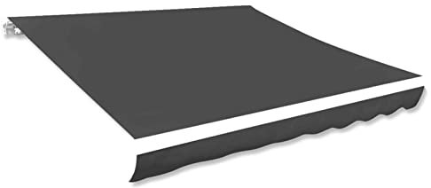 Homgoday Markisenbespannung Canvas Anthrazit 300x250 cm Rasen, Garten Model143708