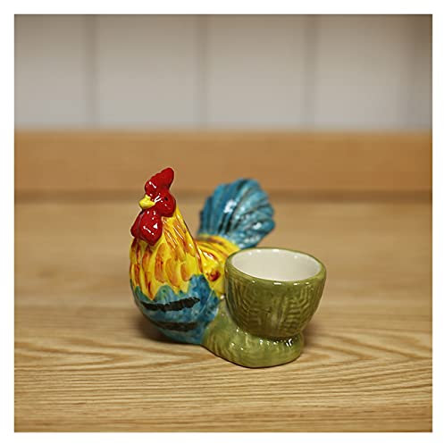 SYXWJL Coquetier Plaque d'œuf en céramique Mignon Poussin Forme Tasse d'œufs gobelet de Bijouterie Table de Vaisselle Cuisine décoration Coquetiers
