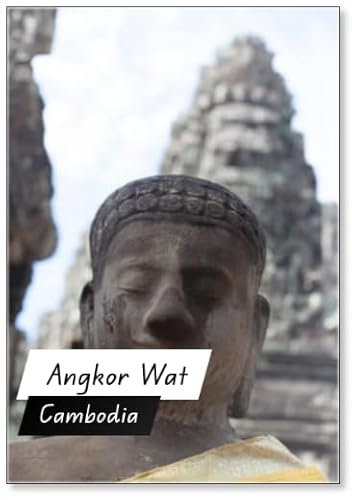 The Most Famous Religious Site in Cambodia, Design 2, Fridge Magnet