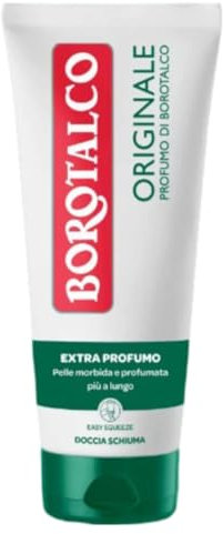Borotalco Docciaschiuma Original Corpo, Doccia Schiuma al Profumo di Borotalco Shower Gel per una Pelle Morbida e Profumata, Ottimo per Uomo e Donna, Flacone da 200ml