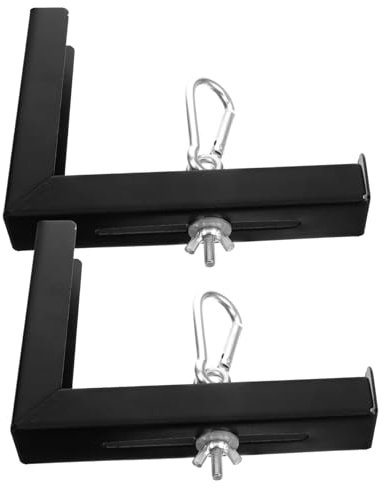 Veemoon Adjustable L-shaped Projector Screen Bracket Wall Hanging Hook, Metal Wall and Ceiling Mount Projector Holder for Home and Office Installation, 6-inch Extendable Mounting Kit