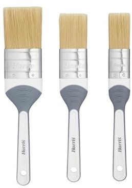 Stain & Varnish Brush Pack of 3 Brushes 25mm 38mm 50mm No Bristle Loss For Varnishing and Staining Ideal for Precision Painting and Finishing (Pack of 3)