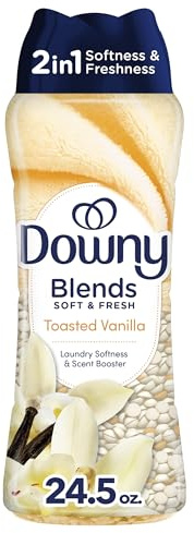 Downy Mischt Wäsche-Duft-Booster-Perlen, gerösteter Vanilleduft, 694 g, Stoff-Sottener-Perlen und Frische