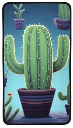 ANABPRMA Asciugamano in pile corallo con cactus, morbido asciugamano assorbente, 40,6 x 71,1 cm, perfetto per viaggiare e a casa