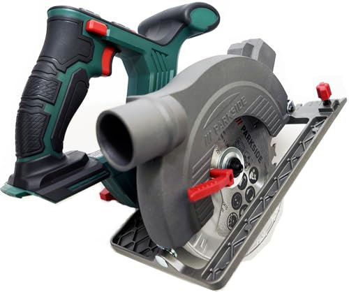 PHKSA 20 Li B3 Sierra circular recargable sin batería ni cargador, incluye Parkside con metro cuadrado, sierra circular de mano